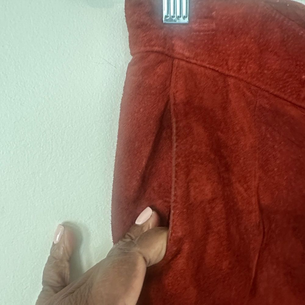 Jacqueline Ferrar Suede Vintage Pencil Midi Skirt 10 - Picture 3 of 8